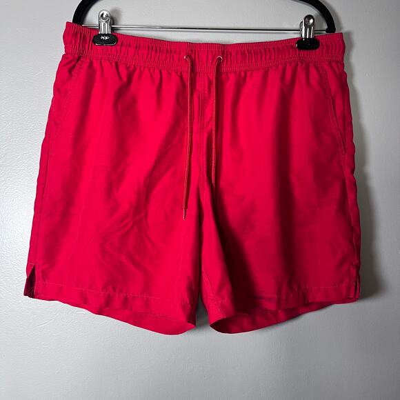 GEORGE Men’s Swim Trunks Lot of 3 Red Orange Blue Mesh Liner size- 2x Lg & 1x Sm - Picture 3 of 9